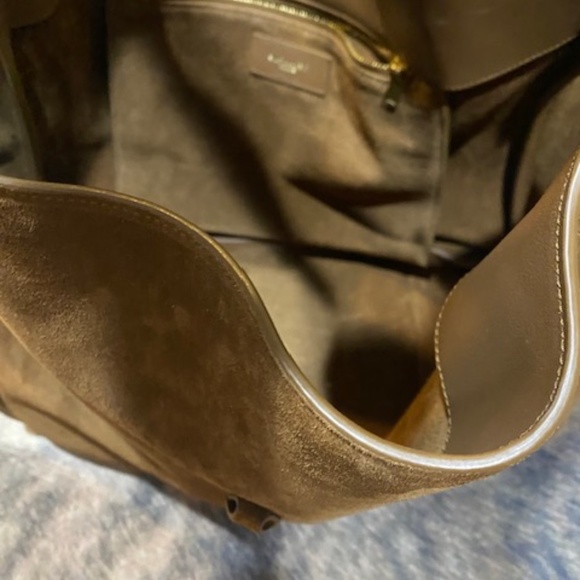 Saint Laurent Bea YSL Cabas Tote Bag in Suede - Picture 4 of 5